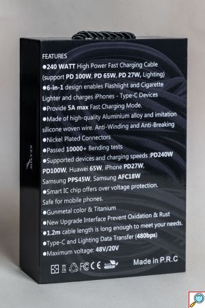 6 in 1 High Tech Καλώδιο Φόρτισης USB Συσκευών Keanos® Black Spider II