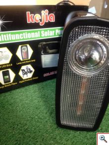 Ηλιακό Σύστημα Φωτισμού & Φόρτισης με Panel, Μπαταρία, Φακό & 2 Λάμπες 6W