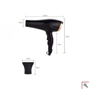 Kemei® Επαγγελματικό Πιστολάκι - Σεσουάρ 2 σε 1 3500W με Φυσούνα & Λειτουργία Ζεστού και Κρύου Αέρα - Professional Hair Dryer KM-5812