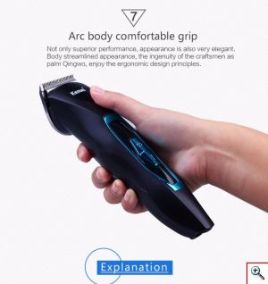 Kemei® Αδιάβροχη Επαγγελματική Κουρευτική Μηχανή 3W Επαναφορτιζόμενη KM-4003