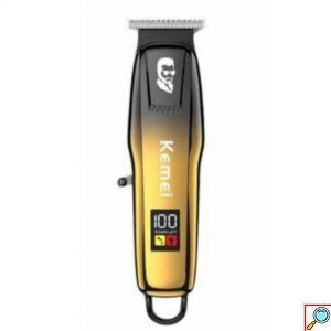 Kemei Επαναφορτιζόμενη Κουρευτική Μηχανή 5W με Οθόνη LCD 