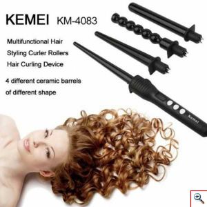 Σίδερο Μαλλιών για 4 Μπούκλες Pro - 4 σε 1 Kemei®