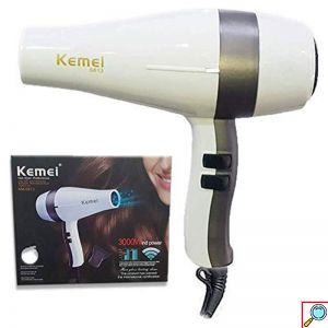 Kemei Επαγγελματικό Πιστολάκι Μαλλιών Υψηλής Ισχύος 3000W Λευκό