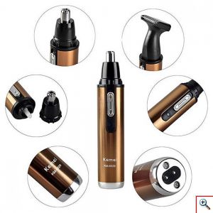 Kemei® Επαναφορτιζόμενη Μηχανή Αποτρίχωσης Αυτιών - Μύτης και Φαβορίτας 2 σε 1 Electric Clipper KM-6629