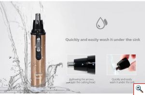 Kemei® Επαναφορτιζόμενη Μηχανή Αποτρίχωσης Αυτιών - Μύτης και Φαβορίτας 2 σε 1 Electric Clipper KM-6629