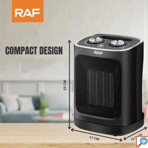RAF Κεραμικό Περιστρεφόμενο Αερόθερμο Δαπέδου 1800W με 2 Βαθμίδες Θέρμανσης και Ρυθμιζόμενο Θερμοστάτη