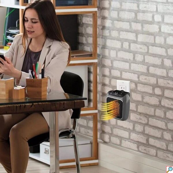 Κεραμικό Αερόθερμο Πρίζας 800W με LED Οθόνη - Ρυθμιζόμενο Θερμοστάτη & Χρονοδιακόπτη Handy Heater