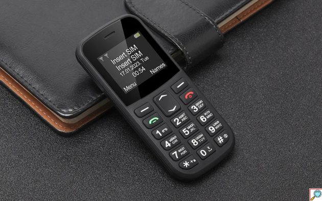 Κινητό Τηλέφωνο GSM Dual Sim με Μεγάλο Πληκτρολόγιο, Κουμπί SOS & Βάση Φόρτισης - Ιδανικό για Ηλικιωμένους - MXMID