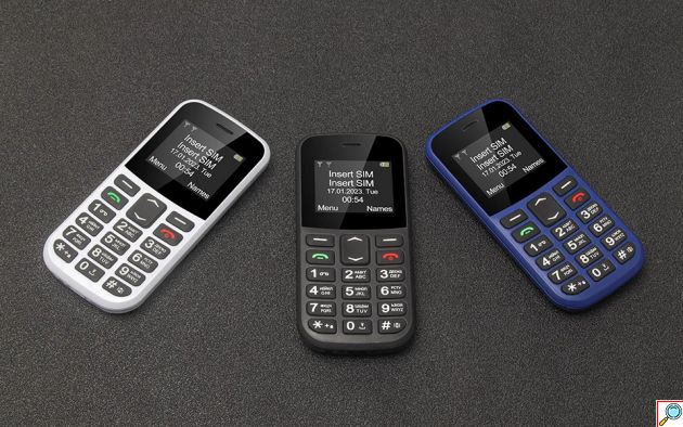 Κινητό Τηλέφωνο GSM Dual Sim με Μεγάλο Πληκτρολόγιο, Κουμπί SOS & Βάση Φόρτισης - Ιδανικό για Ηλικιωμένους - MXMID