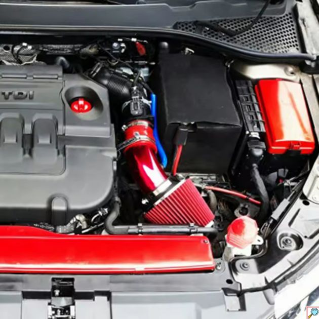 Κιτ Εισαγωγής Αέρα με Φίλτρο 76mm με Universal Εφαρμογή