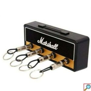 Κλειδοθήκη Ενισχυτής Κιθάρας Marshall με 4 Μπρελόκ σε Μαύρο