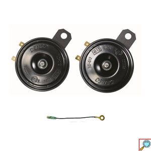 Σετ 2x Αδιάβροχες Κόρνες Αυτοκινήτου με 2 Τόνους - Μπάσα & Πρίμα - Denso