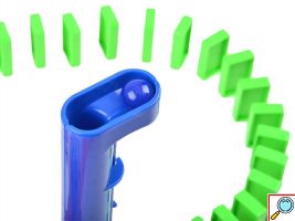 Εκπαιδευτικό Πολύχρωμο Ντόμινο 180 Τεμαχίων με Εκτόξευση Πυραύλου, Αυτοκόλλητα, Γράμματα και Μαθηματικά Σύμβολα