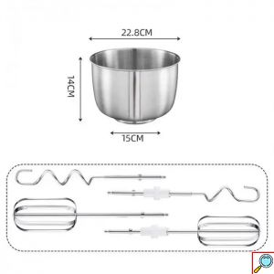 SOKANY Ηλεκτρικό Μίξερ 5 Ταχυτήτων 3.5L, 500W με Κάδο από Ανοξείδωτο Χάλυβα-Blender CX 6652