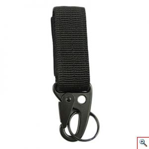 Κρεμαστός Γάντζος Carabiner Molle για Ζώνες και Σακίδια Στρατιωτικός Μαύρο