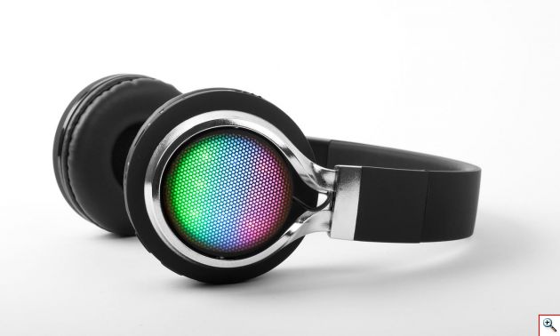 Ασύρματα & Ενσύρματα Over-Ear Ακουστικά LED Bluetooth με Aux, SD/TF, FM Radio & Μικρόφωνο - Wireless Headphones KTP-39