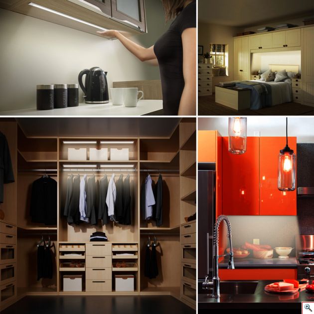 Λάμπα LED - Φωτιστικό 29cm με Αισθητήρα Κίνησης για Κρυφό Φωτισμό, Ντουλάπα, Συρτάρια, Κρεβατοκάμαρα, Κουζίνα κα