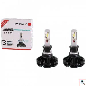 2x ARRANGO Λαμπτήρες LED SMD Φώτα Πορείας H1 48W 6500K W3 5000Lm