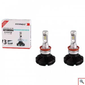 2x ARRANGO Λαμπτήρες LED SMD Φώτα Πορείας H11 48W 6500K W3 5000Lm