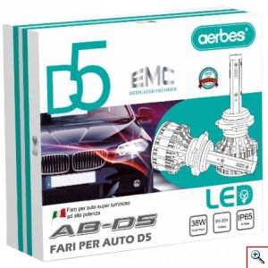 2x aerbes® Λαμπτήρες LED SMD Φώτα Πορείας H11 38W 6000K D5 4200Lm