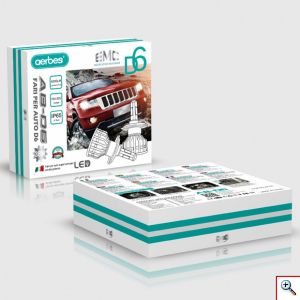 2x aerbes® Λαμπτήρες LED SMD Φώτα Πορείας H4 36W 6000K D4 4200Lm