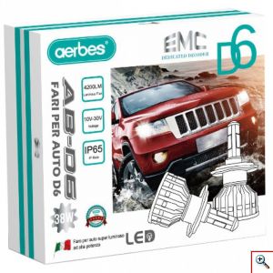 2x aerbes® Λαμπτήρες LED SMD Φώτα Πορείας H4 36W 6000K D4 4200Lm