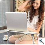 Πτυσσόμενο Τραπεζάκι Laptop eDesc με Ανθεκτικό Μεταλλικό Σκελετό & Ανεμιστήρα 