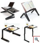 Πτυσσόμενο Τραπεζάκι για Laptop με Βάση για Mouse Pad & 2 Ανεμιστήρες - Smart Foldable Τ8 Table 