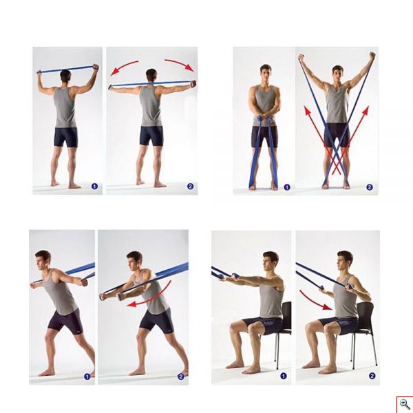 Σετ με Λάστιχα Γυμναστικής 3 σε 1 - Fitness Stretch Bands Set of 3