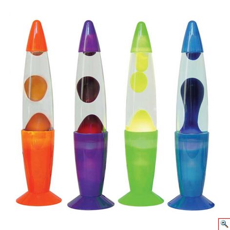 Πολύχρωμο Φωτιστικό Λάβας - Rainbow Motion Groovy Lava Lamp 40cm