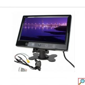 LCD Οθόνη Μόνιτορ 9″ HD TFT/LED Με Κουμπιά Αφής Και 2 Εισόδους Βίντεο - Οθόνη αφής τετραπλής οθόνης οπισθοπορείας οχήματος 9” TFT/LED Hi-Res και τηλεχειριστήριο