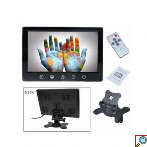LCD Οθόνη Μόνιτορ 9″ HD TFT/LED Με Κουμπιά Αφής Και 2 Εισόδους Βίντεο - Οθόνη αφής τετραπλής οθόνης οπισθοπορείας οχήματος 9” TFT/LED Hi-Res και τηλεχειριστήριο
