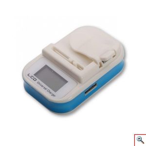 Ψηφιακός Φορτιστής Μπαταρίας Κινητών Τηλεφώνων με LCD Οθόνη και Θύρα USB