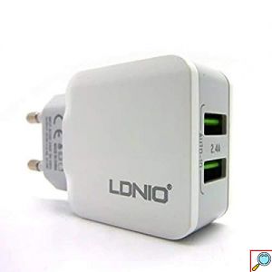 LDNIO Φορτιστής Πρίζας με 2 Θύρες USB-A 2.4A - Λευκός