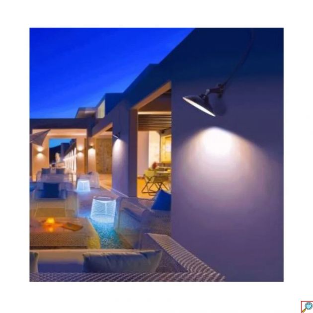 LED Αδιάβροχο Ηλιακό Φωτιστικό Τοίχου 50W με Αισθητήρα - 3 Ρυθμίσεις Φωτισμού και Τηλεχειριστήριο - Aigostar