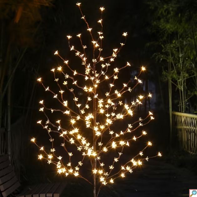 LED Διακοσμητικό Δέντρο με Λευκό Θερμό Φωτισμό 180cm - Για Εσωτερικό & Εξωτερικό Χώρο