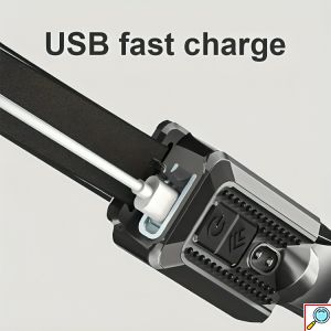 LED Επαναφορτιζόμενος Αδιάβροχος Φακός Κεφαλής 700LM με Αισθητήρα Κίνησης