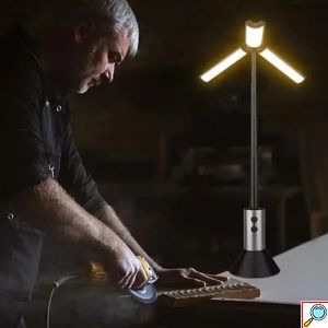 LED Επαναφορτιζόμενος Τηλεσκοπικός Προβολέας – Αναδιπλούμενος Φακός Aerbes 