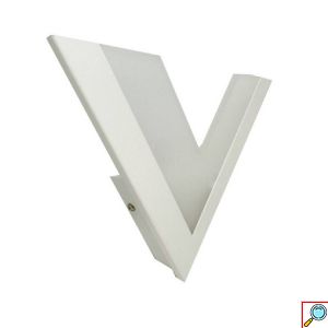 LED Επιτοίχιο Φωτιστικό σε Σχήμα V με 3 Ρυθμίσεις Φωτισμού 9W 25.8 x 21.5cm - Universo