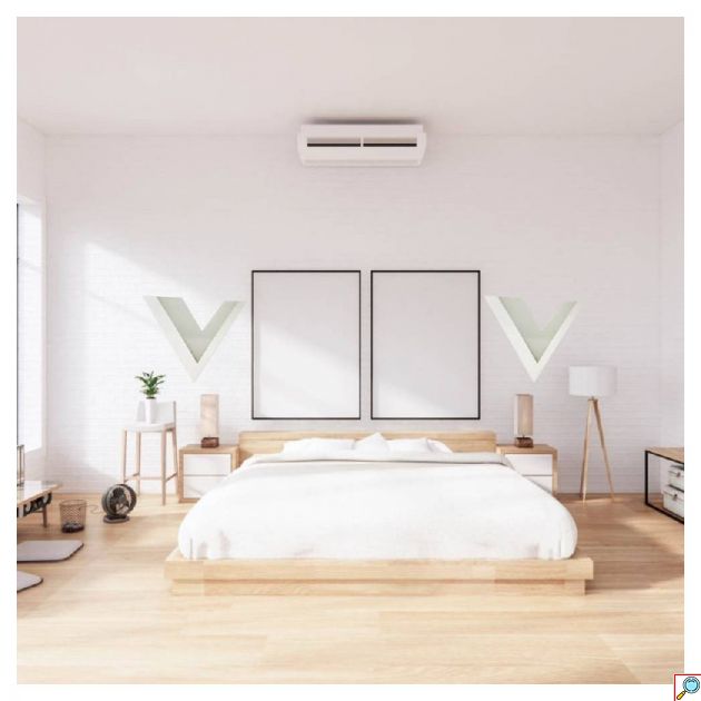 LED Επιτοίχιο Φωτιστικό σε Σχήμα V με 3 Ρυθμίσεις Φωτισμού 9W 25.8 x 21.5cm - Universo