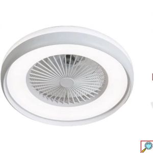 LED Φωτιστικό Οροφής Πλαφονιέρα 62W με Ανεμιστήρα, 3 Ρυθμίσεις Φωτισμού & Τηλεχειριστήριο 60 x 19cm - Universo