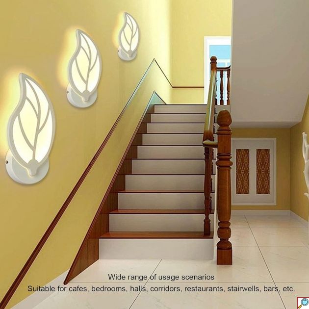 LED Φωτιστικό Τοίχου – Απλίκα 10W σε Θερμό Λευκό Φωτισμό και Σχήμα Φύλλο E32 - Universo