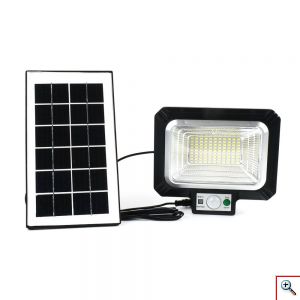 LED Ηλιακός Επαναφορτιζόμενος Προβολέας 30W Ανθεκτικός στο Νερό IP65 με Αισθητήρα Κίνησης & Τηλεχειρισμό GD-830