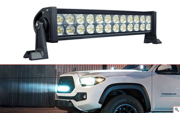 Αδιάβροχος Προβολέας LED - Μπάρα Φωτισμού - 72W/9~30V/32.5cm με Ψυχρό Φως
