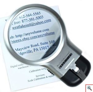 Αναδιπλούμενος Μεγεθυντικός Φακός LED - Magnifier 3 in 1