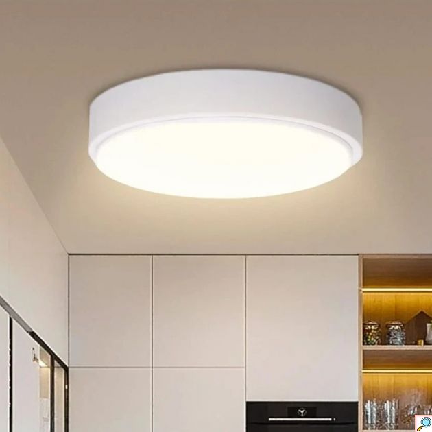 LED Πλαφονιέρα Οροφής 24 W Διαμέτρυ 40 cm - Ψυχρός Λευκός Φωτισμός
