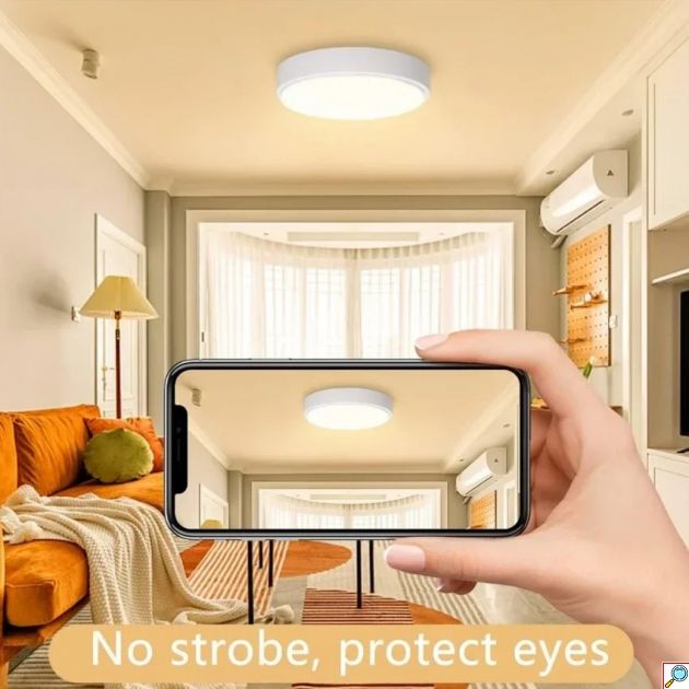 LED Πλαφονιέρα Οροφής 24 W Διαμέτρυ 40 cm - Ψυχρός Λευκός Φωτισμός