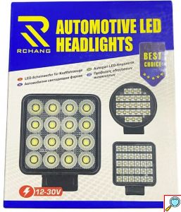 LED Προβολέας Αυτοκινήτου 48W 12-30V Rchang με Βάση Στήριξης