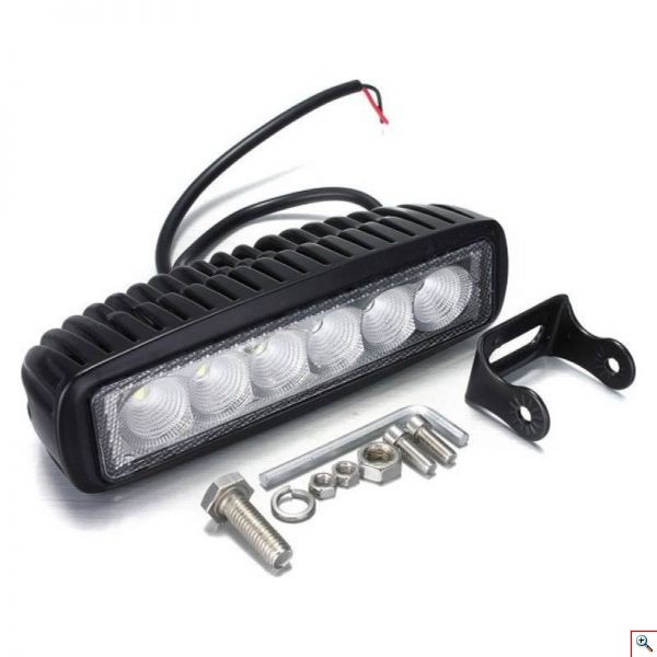 Προβολέας Αυτοκινήτου 18W με 6 LED