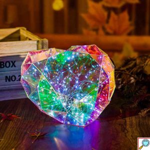 LED RGB Φωτιζόμενη Διακοσμητική Καρδιά σε Συσκευασία Δώρου - Symphony of Love